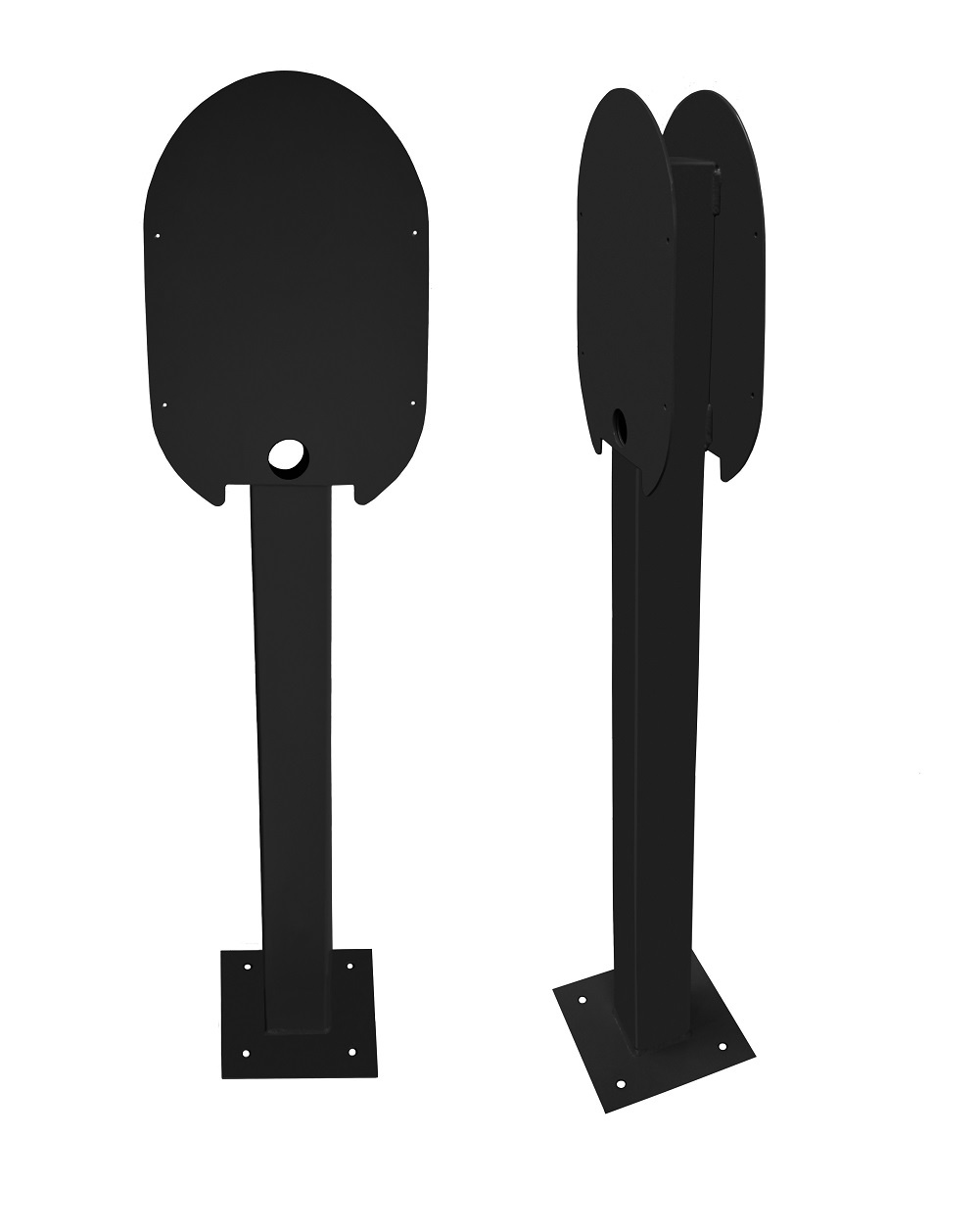 Montagepaal Ratio laadpunt - Double Steel Black Top Merken Winkel